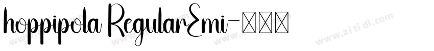 hoppipola RegularEmi字体转换